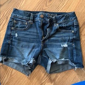 Size 4 American Eagle stretch dark blue shorts